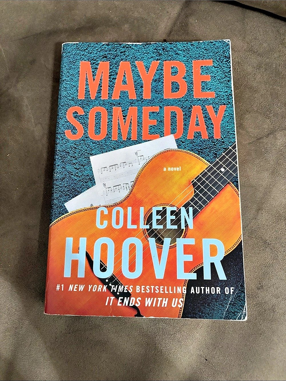 Atria Books Maybe Someday by Colleen Hoover Novel Blue & Orange